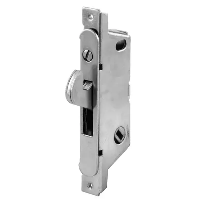 FHC E2187 Sliding Door Mortise Lock 45 Degree Round Face - Stainless Steel