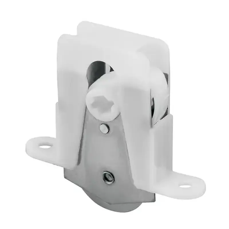FHC B751 White Plastic Housing with Stainless Steel Sliding Screen Door Roller