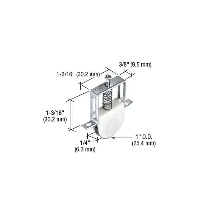 Prime-Line B755 1" Stainless Steel Ball-Bearing Sliding Screen Door Roller