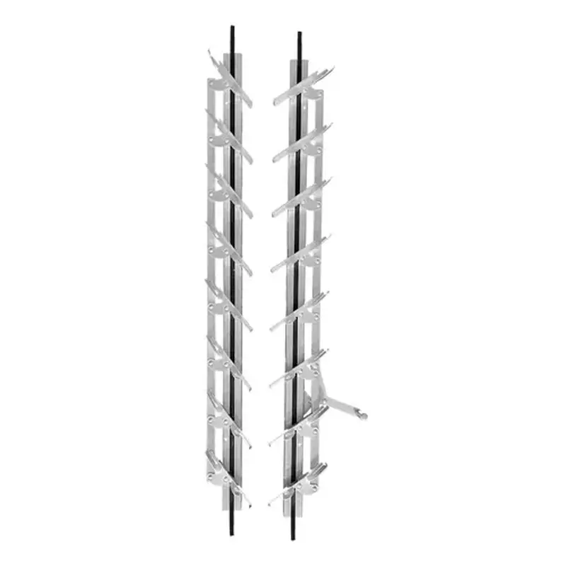 Brixwell JS30 Jalousie Strip Hardware 30" Length 8 Blades Aluminum Pair
