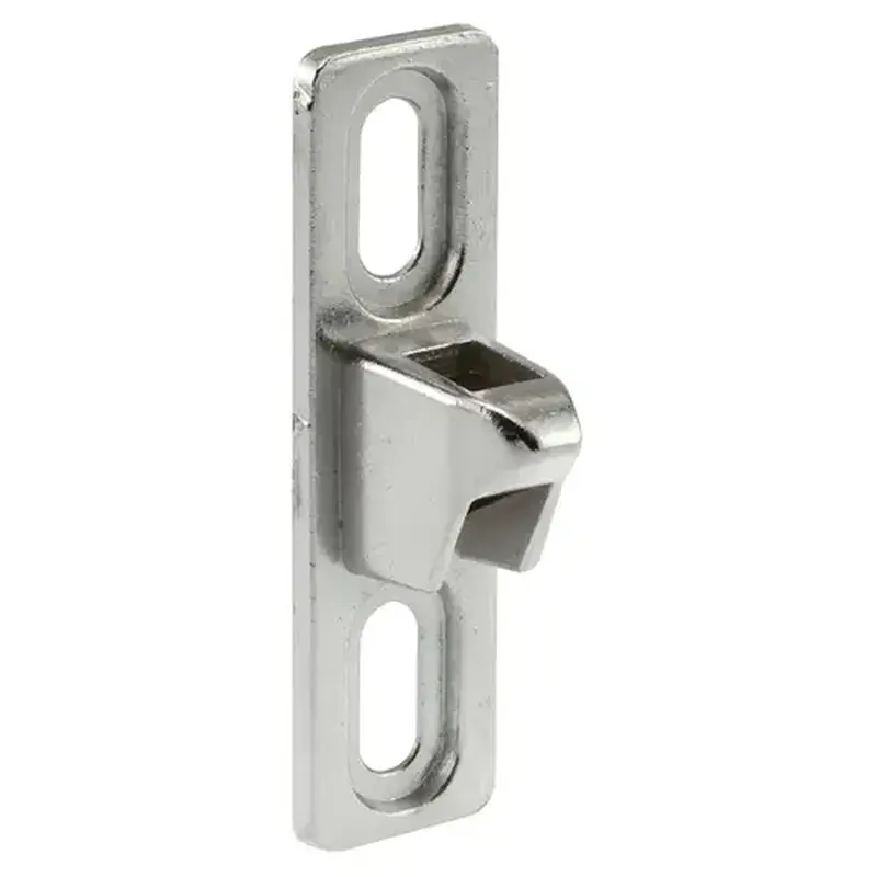 FHC E2040 Sliding Door Keeper 3/4" Wide Diecast - Chrome Finish