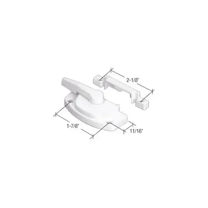 Prime-Line F2754 White Sash Lock with 1-7/8" Screw Holes