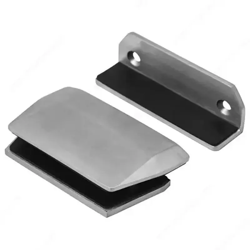 Richelieu Hardware SSPFGLYRIC4 Polaris Glass-to-Wall Latch Stainless Steel