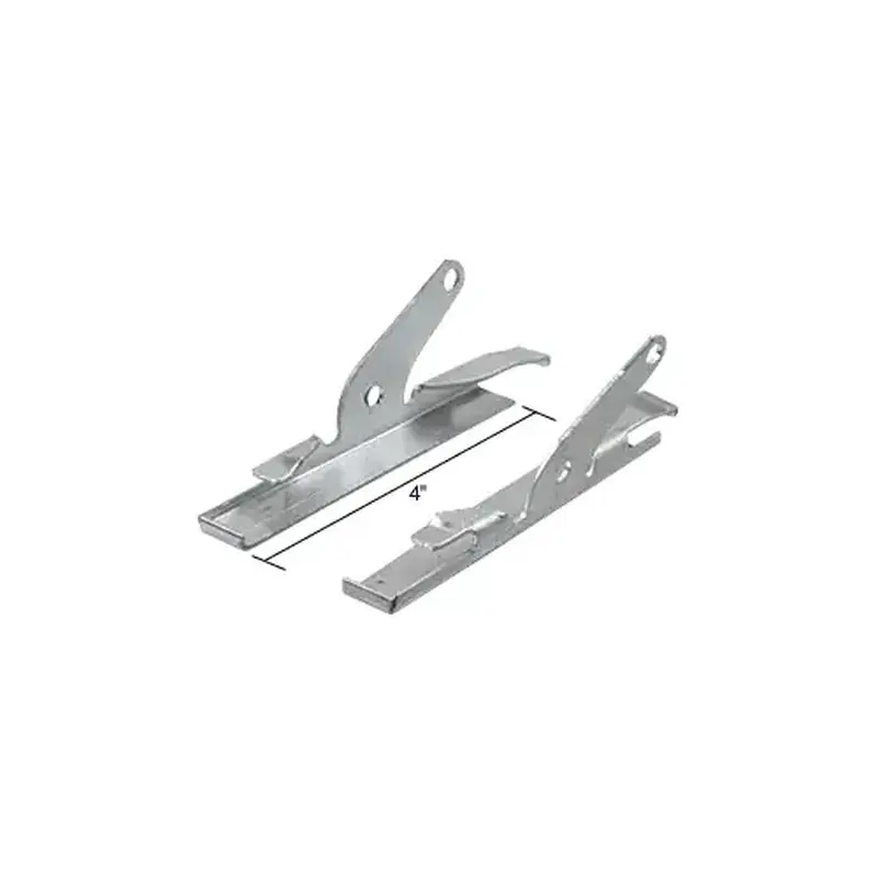 Brixwell 900-7713 Jalousie Clip Set Left And Right Aluminum 4"