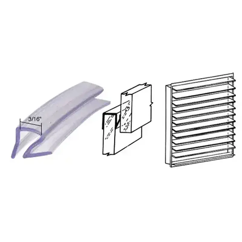 CRL 1420B-DCP500 Clear Jalousie and Louver Slat Vinyl - 500' Roll