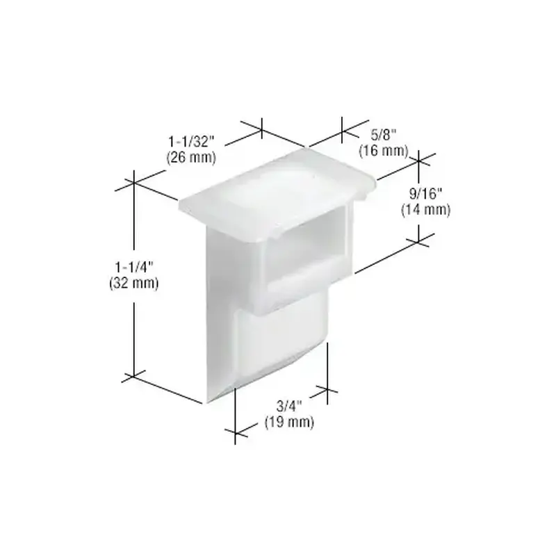 CRL H3943 1-1/4" Nylon Sash Cam - pack of 2