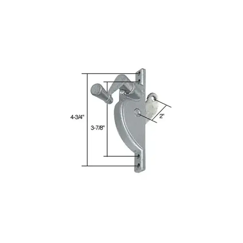 CRL WCM243 Left Hand Jalousie Operator - 2" Link Arm Aluminum