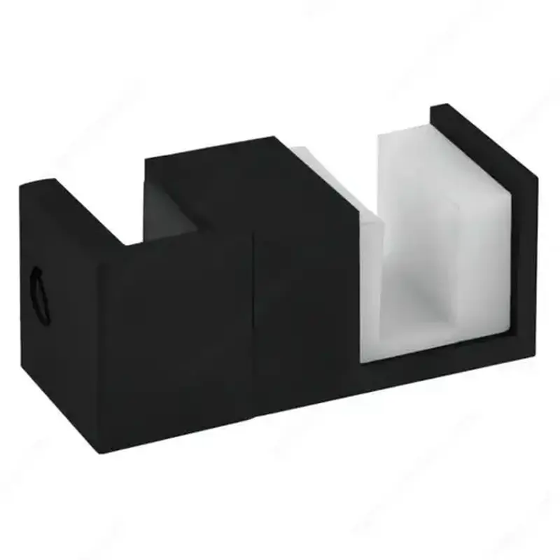 Riveo 705AQUA01BDG900 Floor Door Guide for Sliding Door System Aqua01 Matte Black