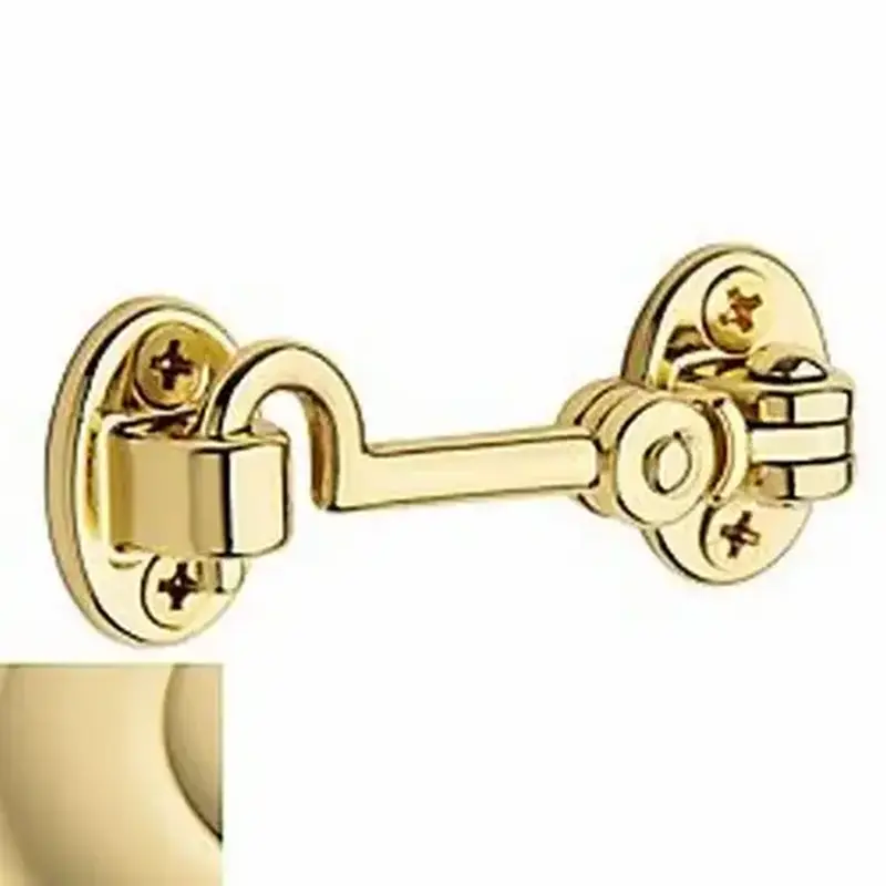 Baldwin 0950031 2-1/2" Swivel Cabin Door Hook Unlacquered Brass Finish