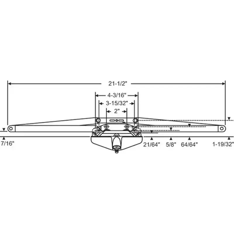 Brixwell 29-118-87 Awning Operator Single Pull gold 21-1/2in Length