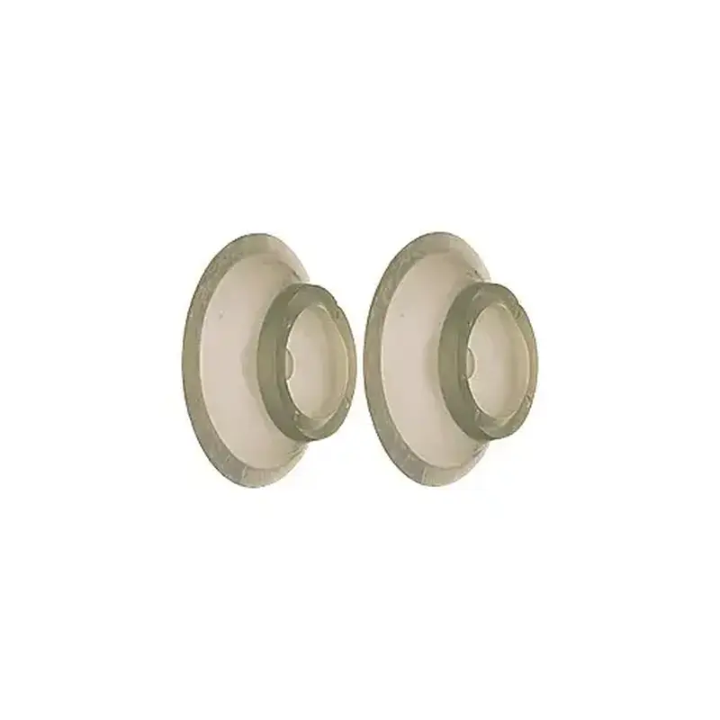 CRL U9004 Vinyl Wall Mounted Concave Type Door Stop Clear - pack of 2