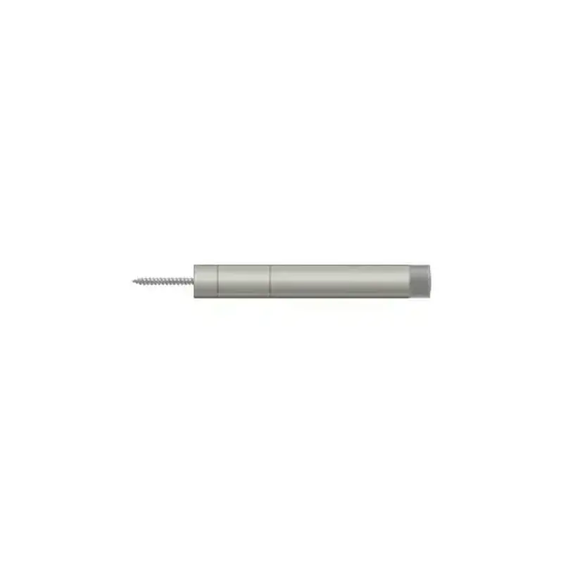 Deltana BDS450U15 Extension Baseboard Door Bumper, Solid Brass in Brushed Nickel
