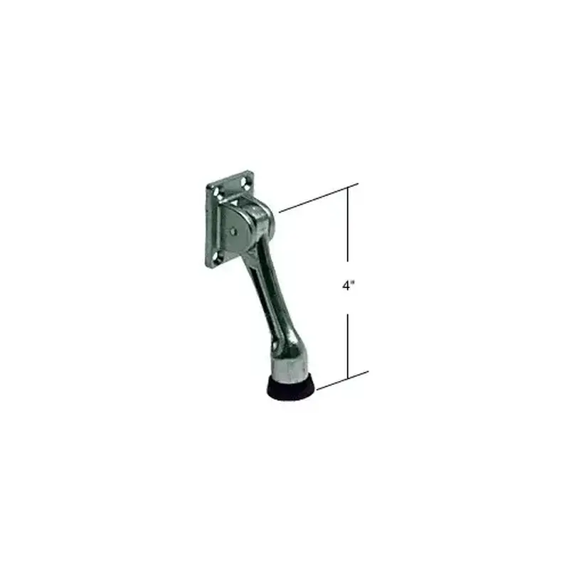 CRL J4537 Chrome Plated Door Mounted 4" Kick-Down Door Holder