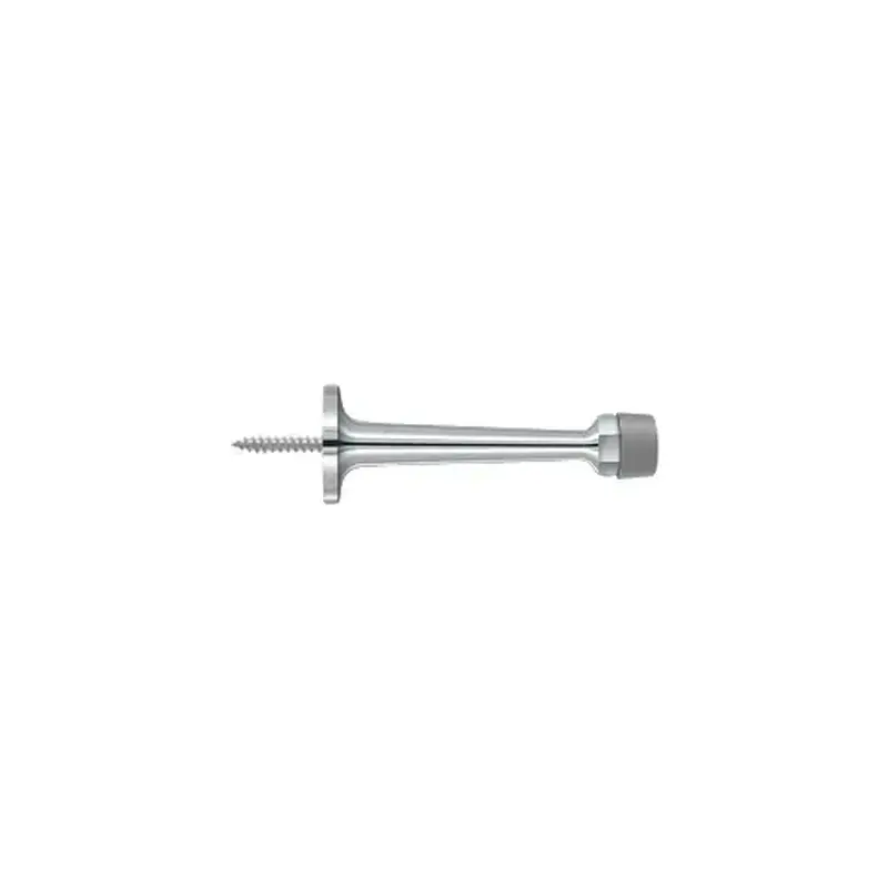 Deltana BDS30U26 3-1/4" Baseboard Door Bumper, Solid Brass in Polished Chrome