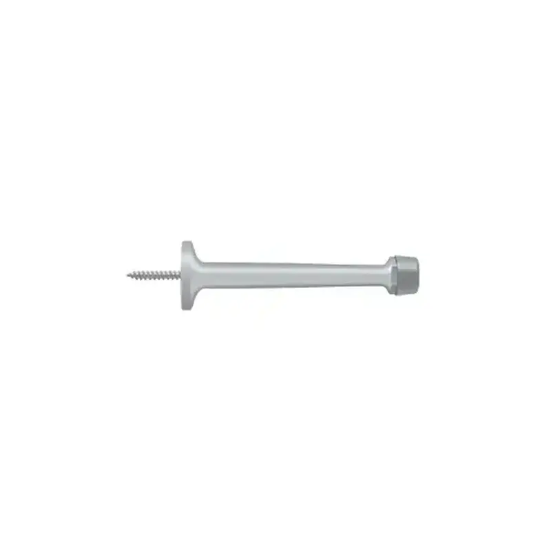 Deltana BDS425U26D 4" Baseboard Door Bumper, Solid Brass in Brushed Chrome