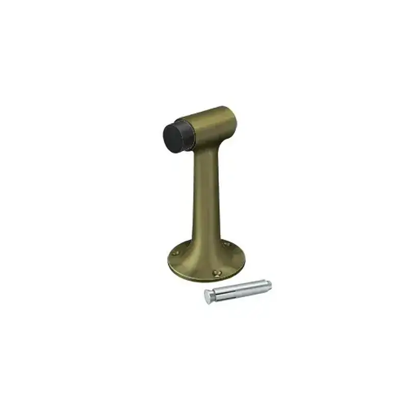 Deltana DSF600U5 Floor Mount, 6" Bumper, HD, Solid Brass in Antique Brass