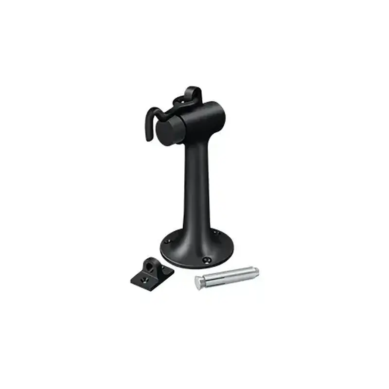 Deltana DSF630U19 Floor Mount, 6" Bumper w/ Hook in Paint Black
