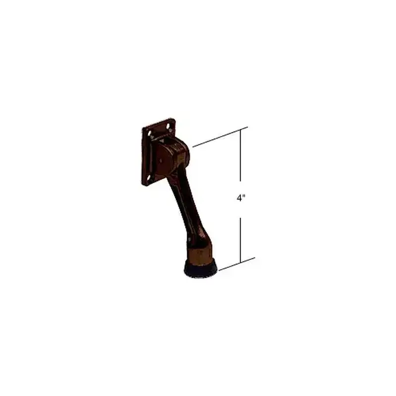 CRL J4538 Dark Bronze Door Mounted 4" Kick-Down Door Holder