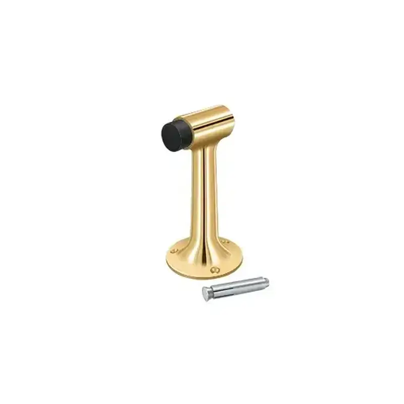 Deltana DSF600CR003 Floor Mount, 6" Bumper, HD, Solid Brass in PVD Polished Brass