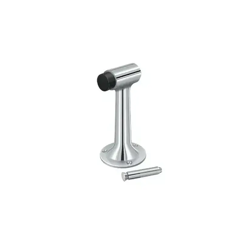 Deltana DSF600U26 Floor Mount, 6" Bumper, HD, Solid Brass in Polished Chrome