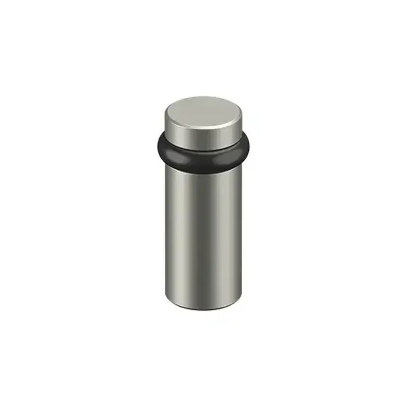 Deltana UFB6000U15 ROUND UNIVERSAL FLOOR BUMPER 3", SOLID BRASS in Brushed Nickel