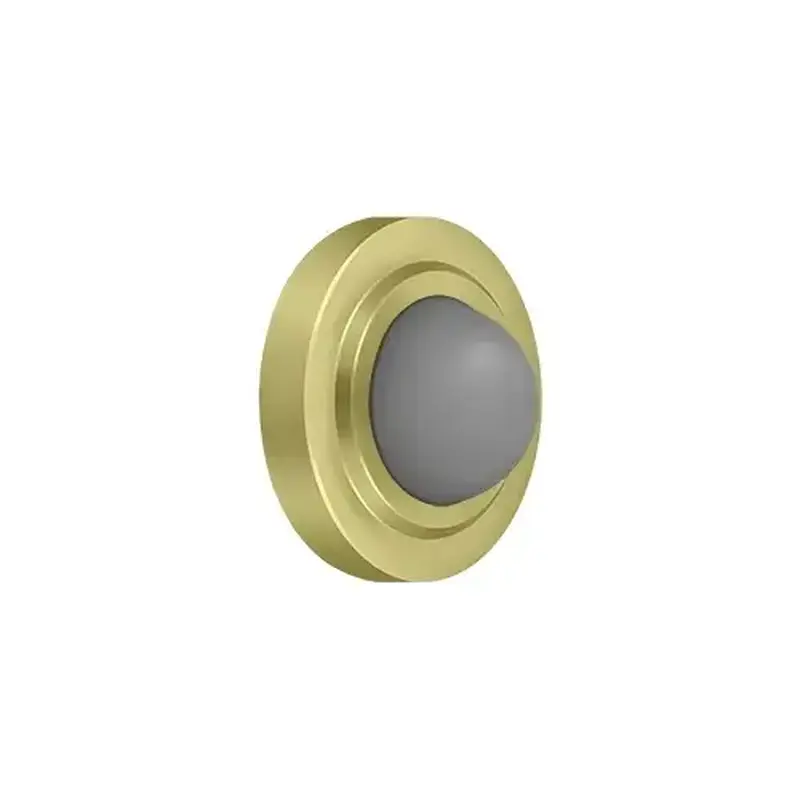 Deltana WBC238U3 Convex Flush Bumper 2-3/8" Diam. in Polished Brass