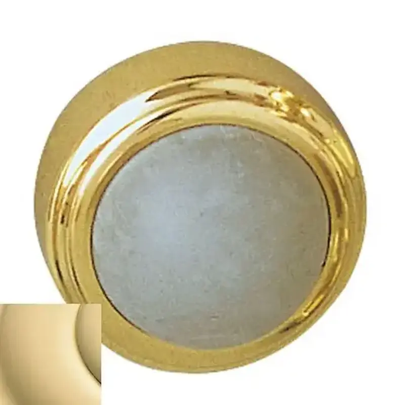 Baldwin 4252031 Convex Wall Bumper Unlacquered Brass Finish