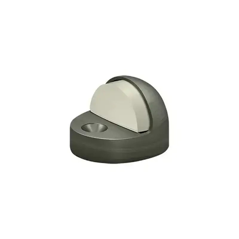 Deltana DSHP916U15A Dome Stop High Profile, Solid Brass in Antique Nickel