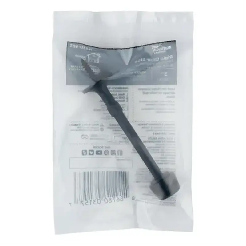 National Hardware N830-583 1405 4" Rigid Door Stop - Matte Black