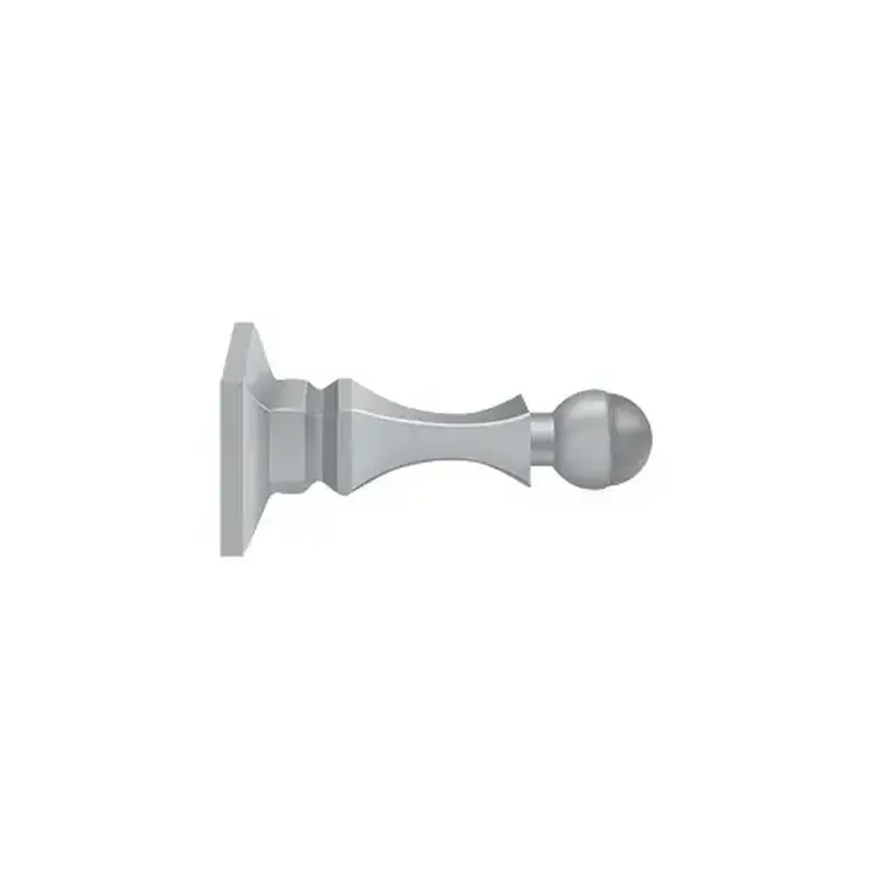 Deltana BDH35U26D 3-1/2" Baseboard Door Bumper, HD, Solid Brass in Brushed Chrome