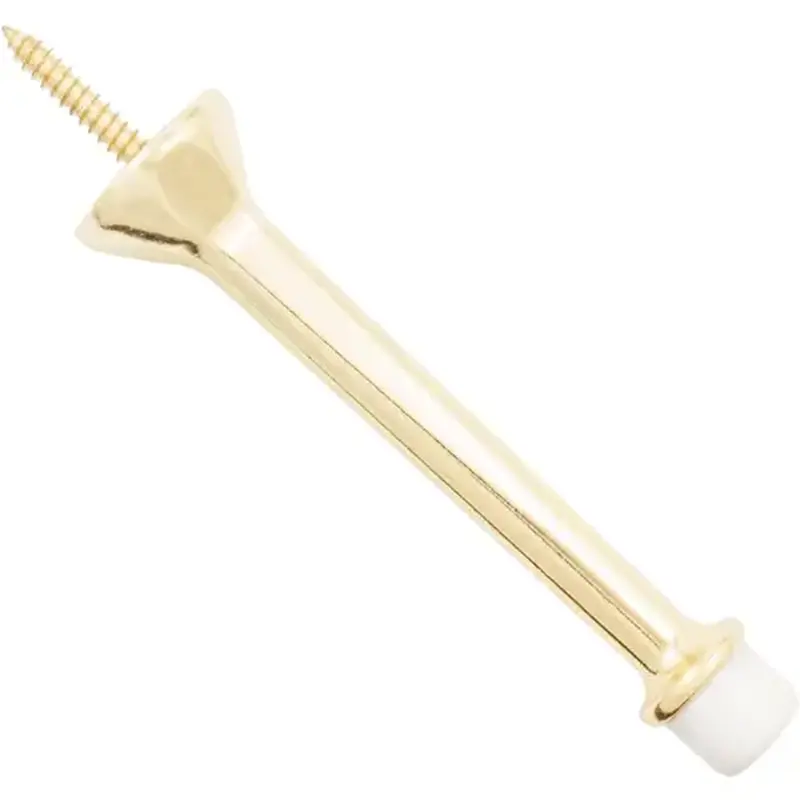 Stone Harbor Hardware 31503-3 4" Heavy-Duty Solid Door Stop - Polished Brass