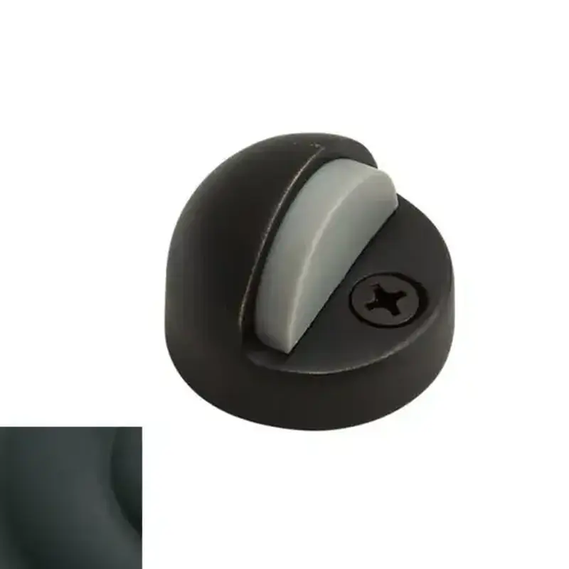 Baldwin 4005190 1-1/4" Dome Floor Bumper Satin Black Finish