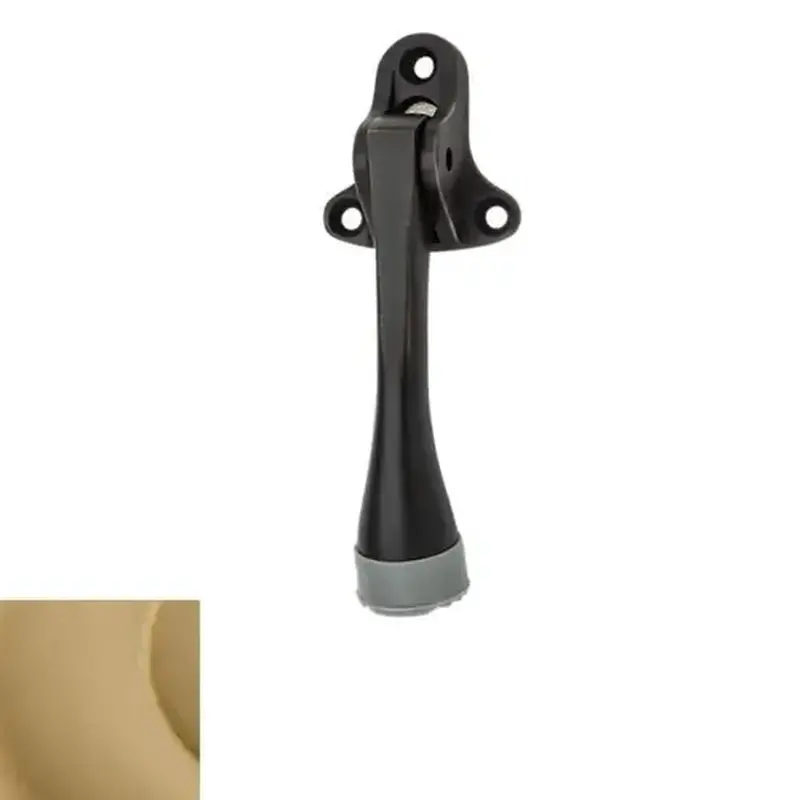 Baldwin 4105033 5" Lever Door Holder Vintage Brass Finish