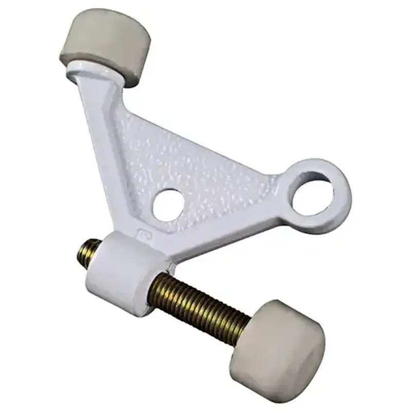 National Hardware N248-401 Hinge Pin Door Stop, 1-7/8 in Projection, Zinc White