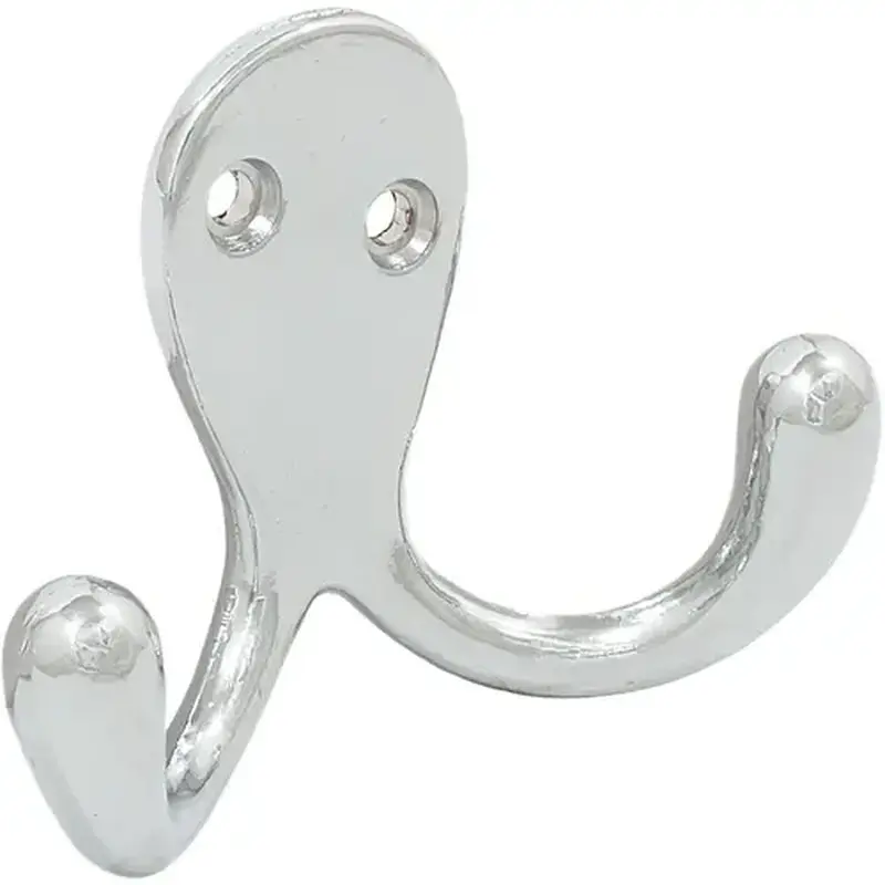 Stone Harbor Hardware 30302-26 Double Robe Hook - Polished Chrome