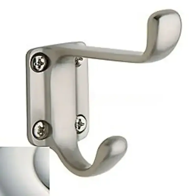Baldwin 0781140 Costume Hook Bright Nickel Finish