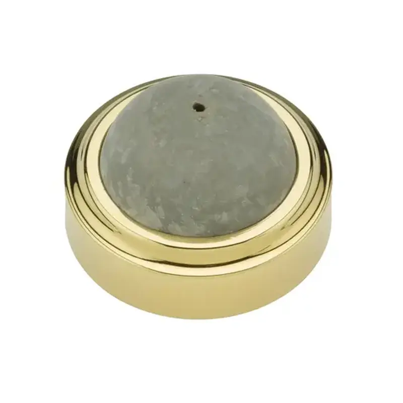 Baldwin 4273003 1-3/4" Concave Wall Bumper Lifetime Brass Finish