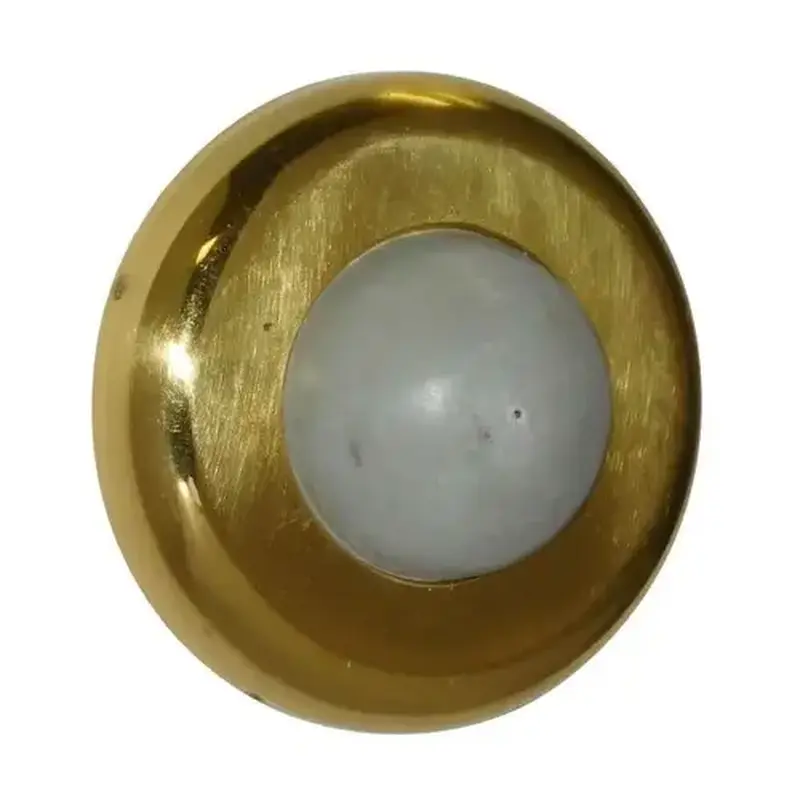 Don Jo 1406605 2-1/2" Convex Wrought Wall Stop Bright Brass Finish