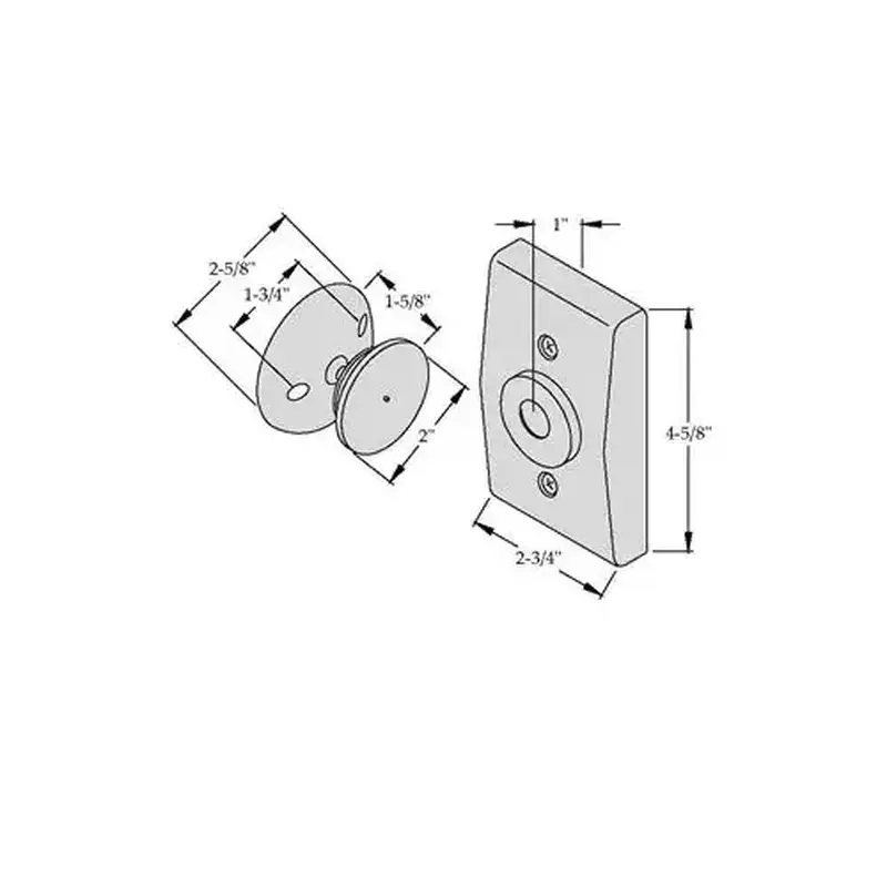 ABH 2100-628 2100 Wall Mount Electromagnetic Door Holder