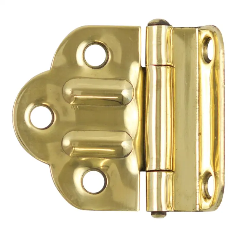 Ornamental Hinge, 3/8" OffsetPolished Brass