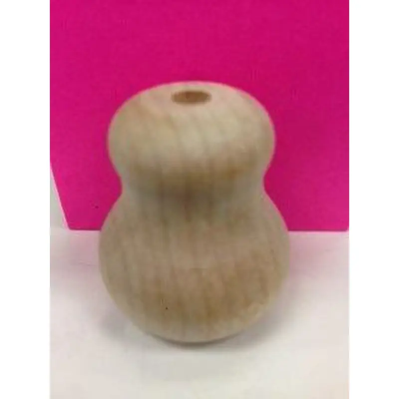 1" Wood Bell Cord Pull - Natural - 25 Per Bag