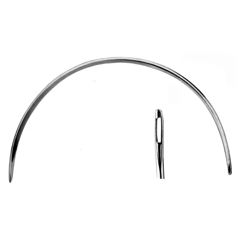 2" 19-23 Gauge Curved Leather Point Light Needle 12/Pk