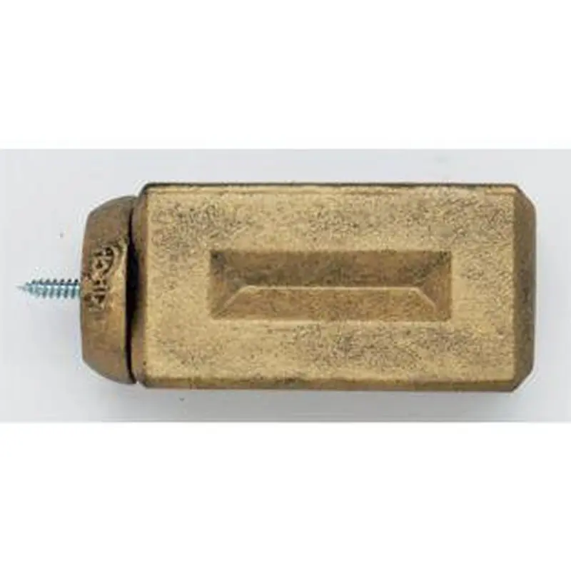 Beveled Brick Finial With Plug - 801 - Iron Gold