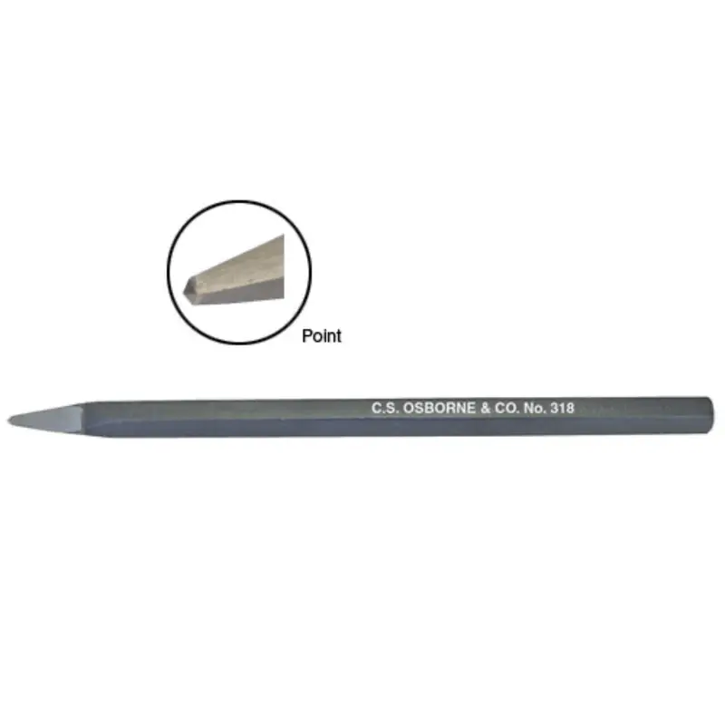 C.S. Osborne Bull Point Chisel # 3185/8" / 12"