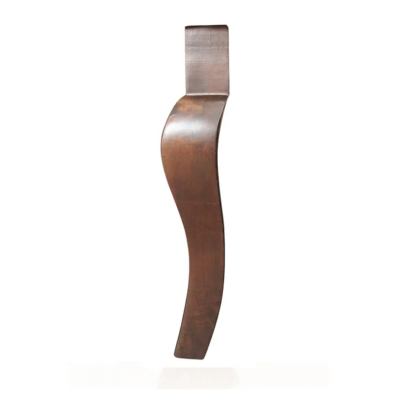 Front Leg Walnut 15.125"-15.125" x 2.375"-1.375" 20/case