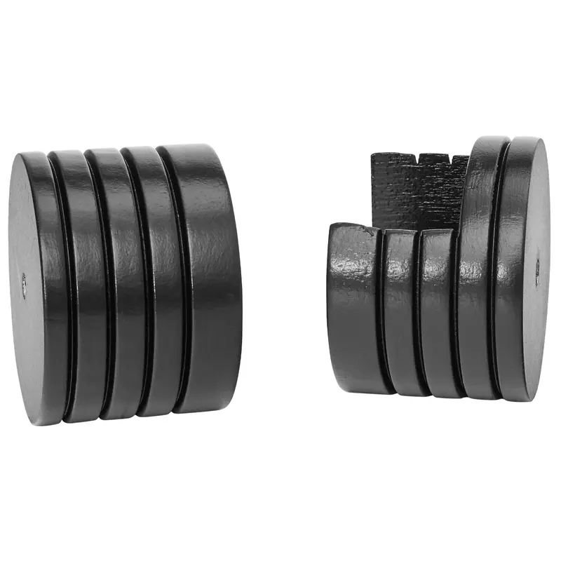 Kirsch 1-3/8" Wood Trends Inside Mount Socket Pair - Various ColorsBlack 059