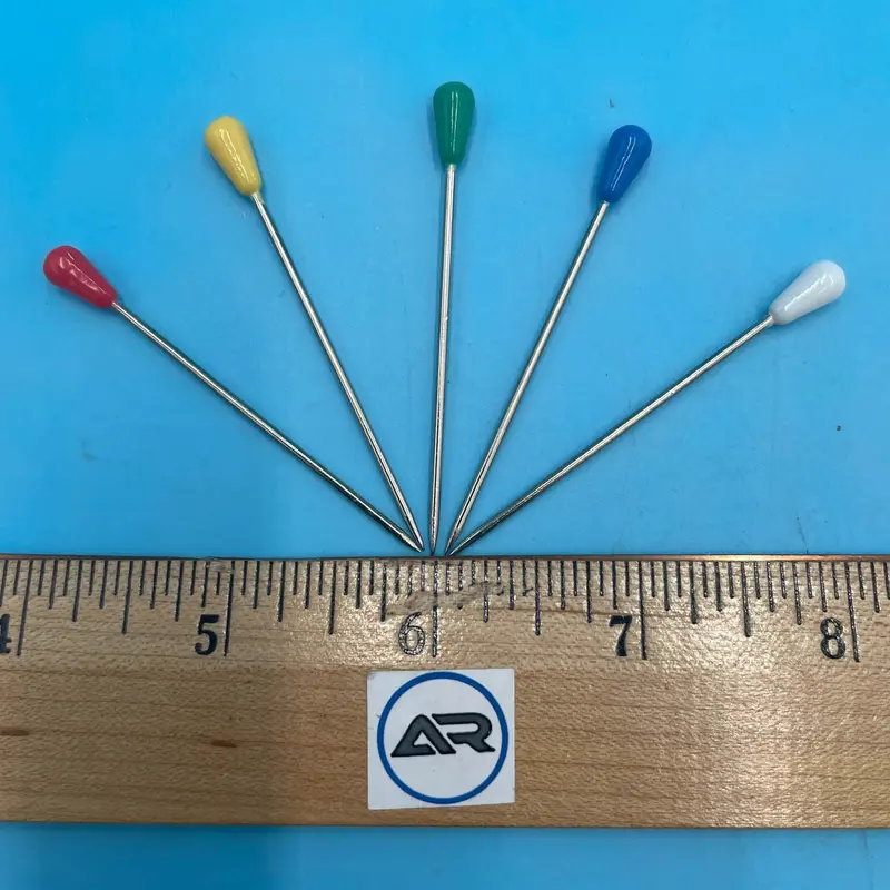 Plastic Head Upholstery Pins 100/box - Various ColorsYellow