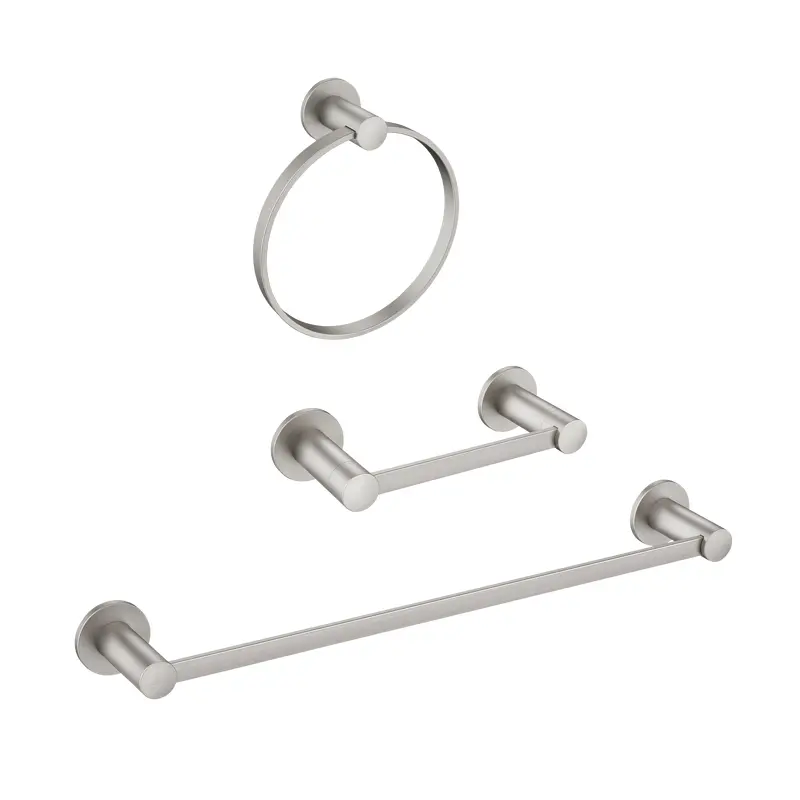 Avri Chrome pivoting paper holder towel bar towel ringChrome