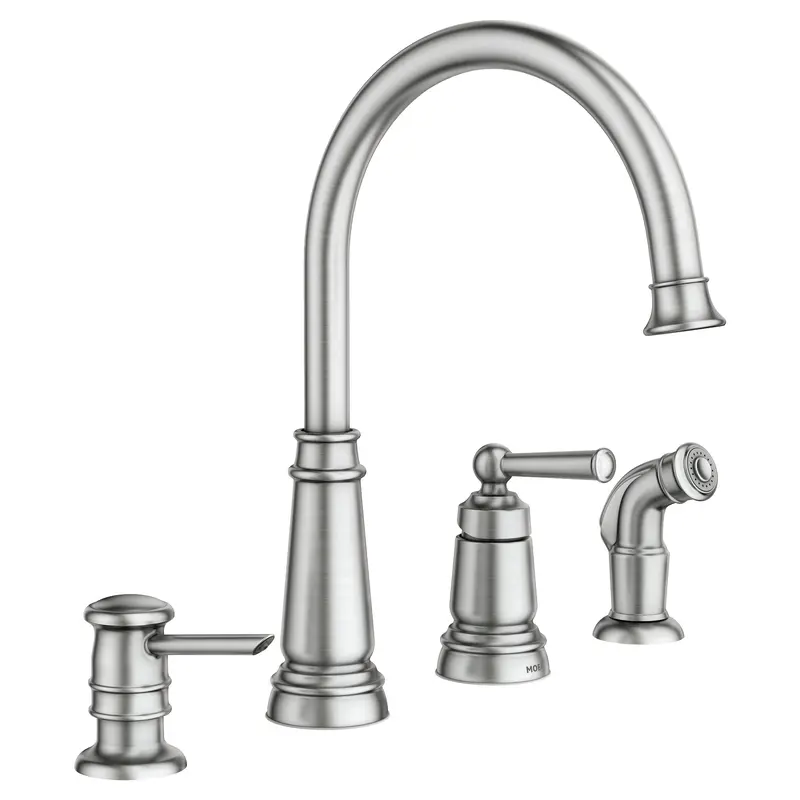 Edison One-Handle High Arc Kitchen FaucetMediterranean Bronze