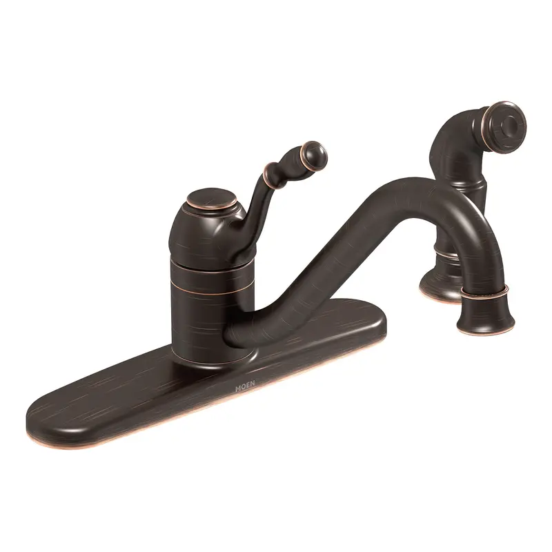 Lindley Mediterranean bronze one-handle low arc kitchen faucetMediterranean Bronze